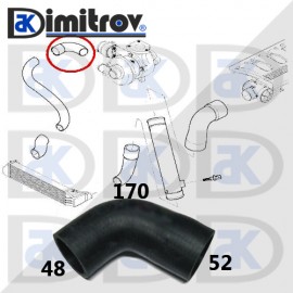 Маркуч турбо BMW 5 E39 7 E38